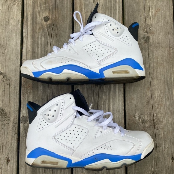2014 Air Jordan 6 Retro Sport Blue Size 10 - Picture 1 of 15
